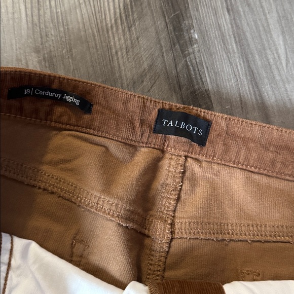 NEW Talbots 18 corduroy jeggings brown womens plus slimming high waist ankle - Picture 5 of 10